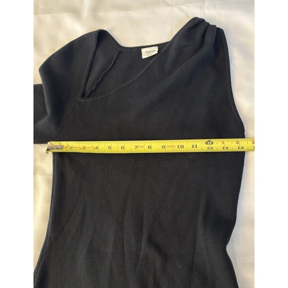 ABERCROMBIE FITCH One Sleeve Asymmetrical Sweater Dress Medium Bodycon Long Knit - Picture 9 of 11